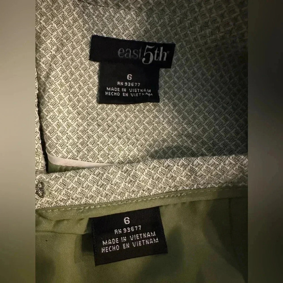 East 5th green/white skirt set(2pcs) size 6 - Picture 12 of 16